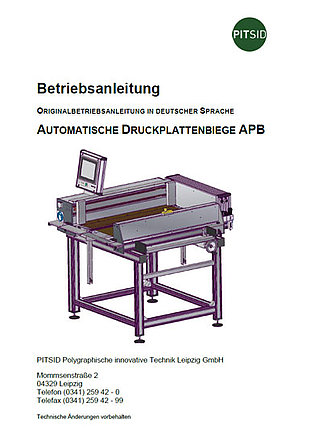 PDF-Download - Automatische Druckplattenbiege APB - Bedienungsanleitung