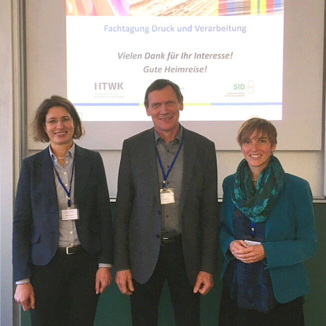 Beatrix Genest (SID), Prof. Dr.-Ing. Eugen Herzau (HTWK), Dr. Antje Harling (PTS)