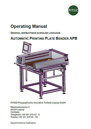 PDF-Download - Automatic Printing Plate Bender APB - Operation Manual