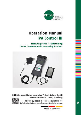 Download Operation Manual IPA CONTROL III Download Operation Manual IPA CONTROL III
