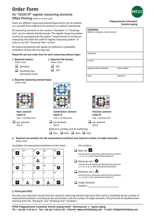 PDF-Download - Luchs IV - Offset Printing - Order form