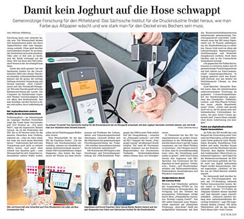 Veröffentlichung in der Leipziger Volkszeitung