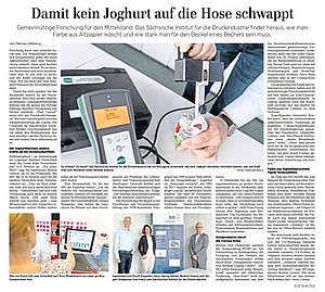 Press Release in the Leipziger Volkszeitung