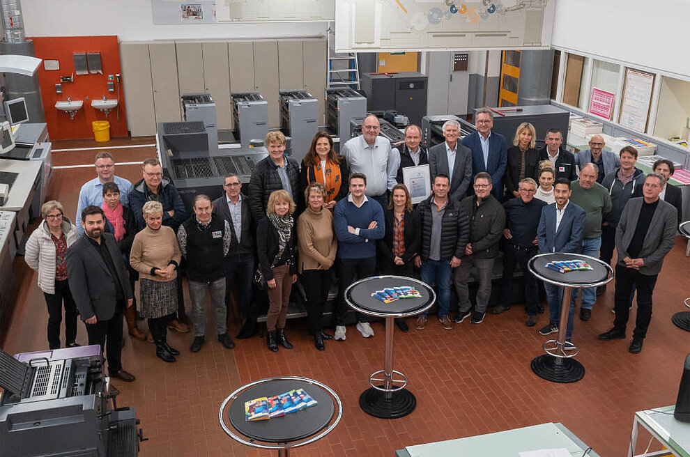 Einweihung Digitaldruckmaschine Einweihung Digitaldruckmaschine