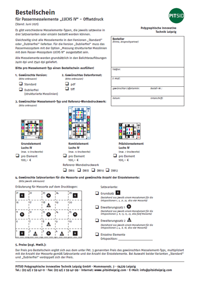 PDF-Download - Luchs IV - Offsetdruck - Bestellschein